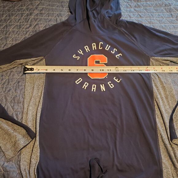 Under Armour Size M Woman's Syracuse Orange Heatgear Loose Light Hoodie Blue - Picture 5 of 6